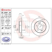Brembo Rear Brake Solid Discs & Pads fits Hyundai IX20 2010-2019 1.4 1.6