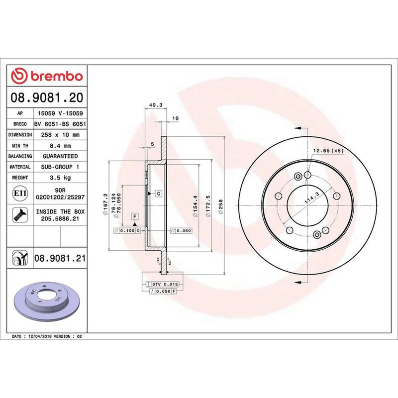 Brembo Front & Rear Brake Discs & Pads fits Hyundai IX20 2010-2019 1.4 1.6