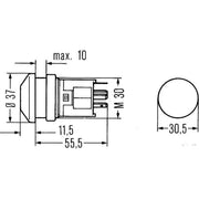Hella Hazard Warning Light Switch Connectors