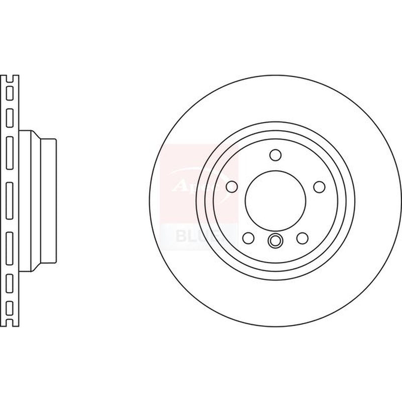 Apec Front Brake Vented Discs & Pads fits BMW 1 2005-2013