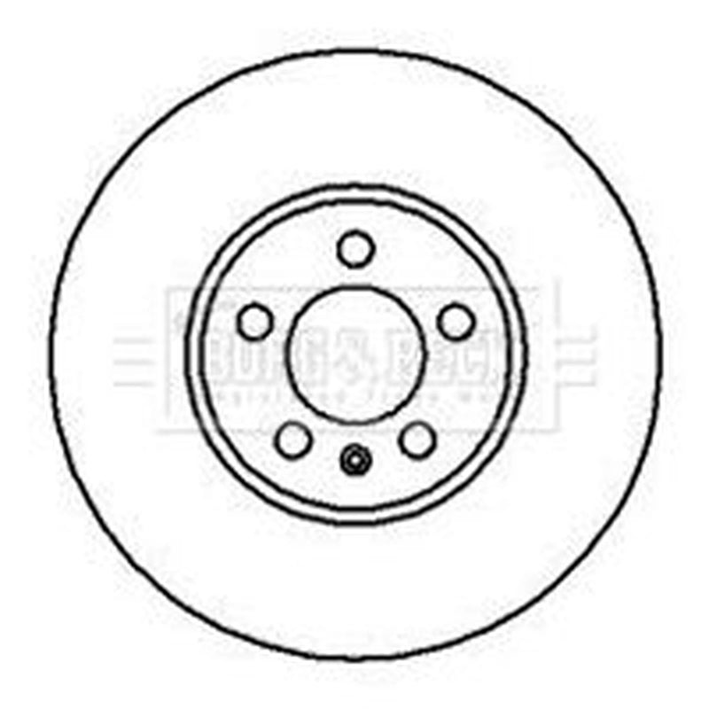 Borg & Beck Front Brake Vented Discs & Pads fits VW Passat B3 1991-1997 2.0 2.8