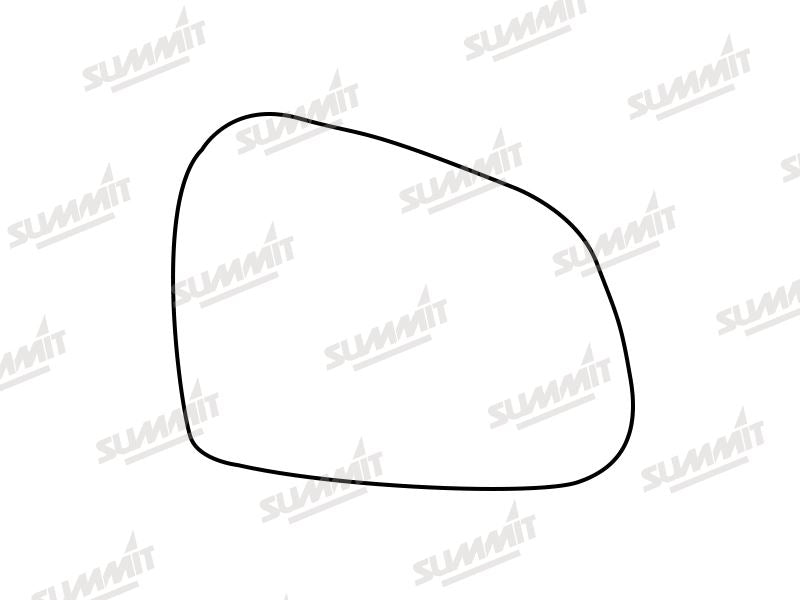 Summit Base Plate With Standard Mirror Glass fits Hyundai i10 13 on RHS Summit - Bars 4 Cars