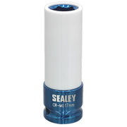 Sealey Alloy Wheel Impact Socket 17mm 1/2"Sq Drive SX03017 Sealey - Dynamic Drive