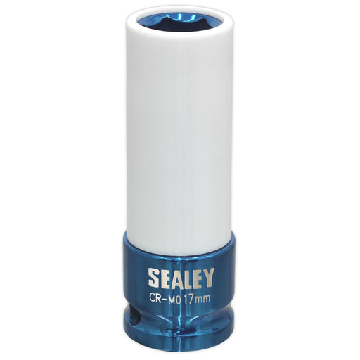 Sealey Alloy Wheel Impact Socket 17mm 1/2"Sq Drive SX03017 Sealey - Dynamic Drive