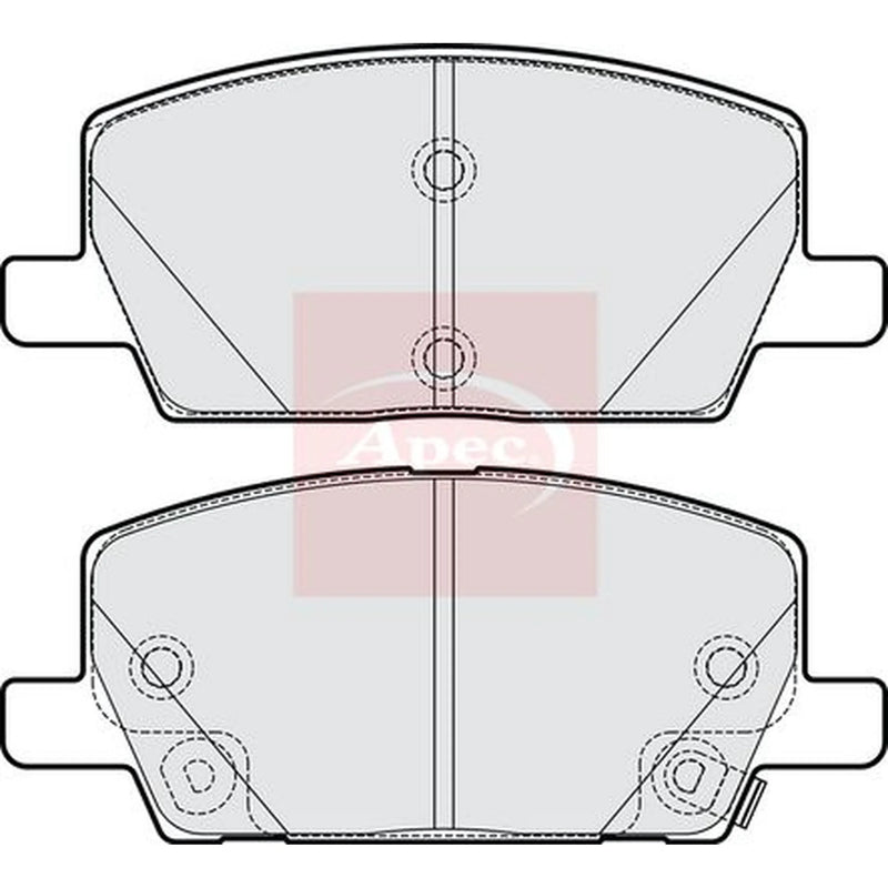 Apec Front Brake Pad Set PAD2242