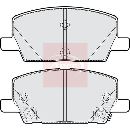 Apec Front Brake Pad Set fits Opel Insignia B Grand Sport 2020 on 1.5