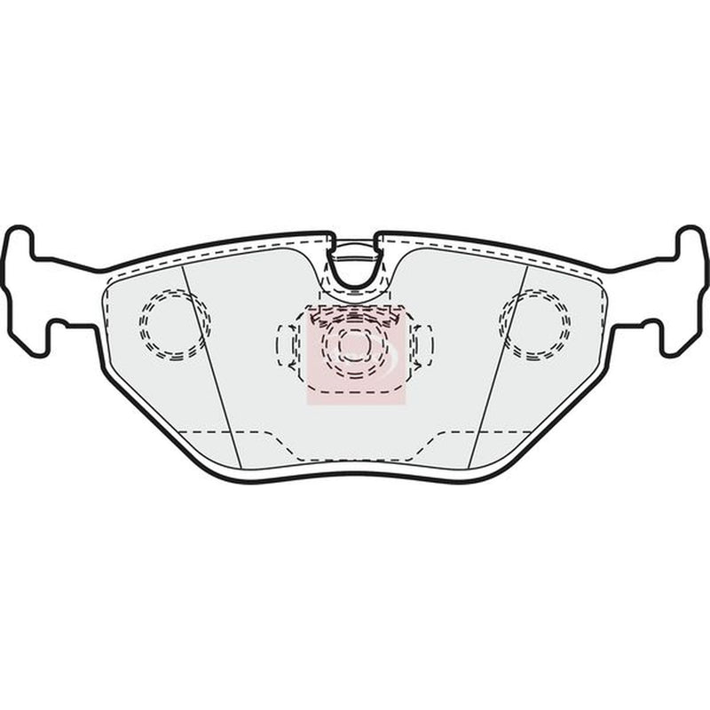 Apec Front Vented & Rear Vented Brake Discs & Pads fits BMW 5 1995-2003