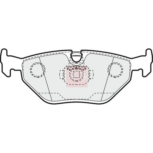 Apec Rear Brake Pad Set fits BMW 5 1995-2004