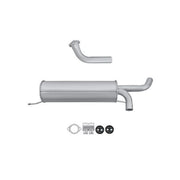 Hella End Silencer Rear fits Renault Scénic I 2000-2003 1.9 2.0