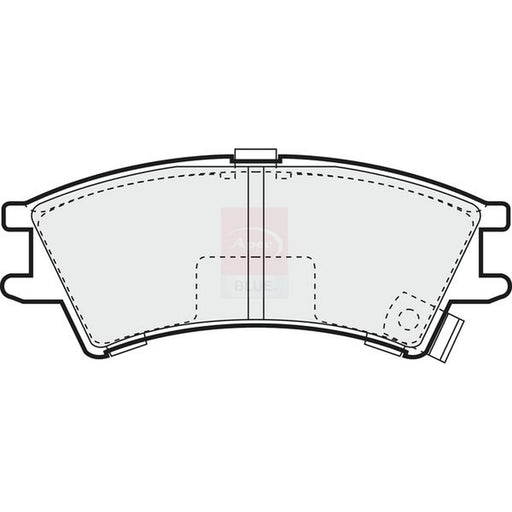 Apec Front Brake Pad Set fits Hyundai Amica / Atoz 1998-2003 1.0