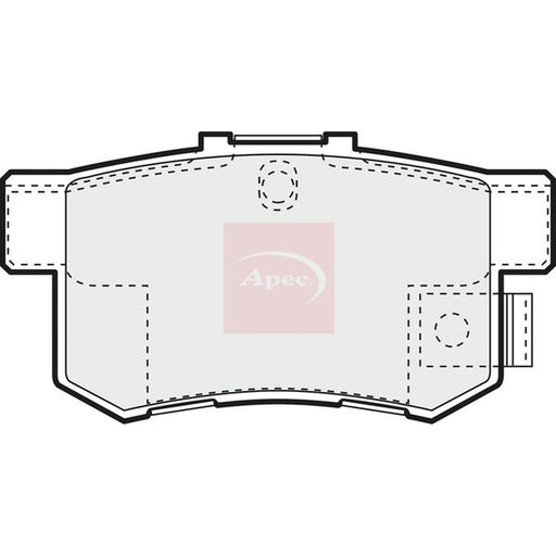 Apec Rear Brake Pad Set PAD1066