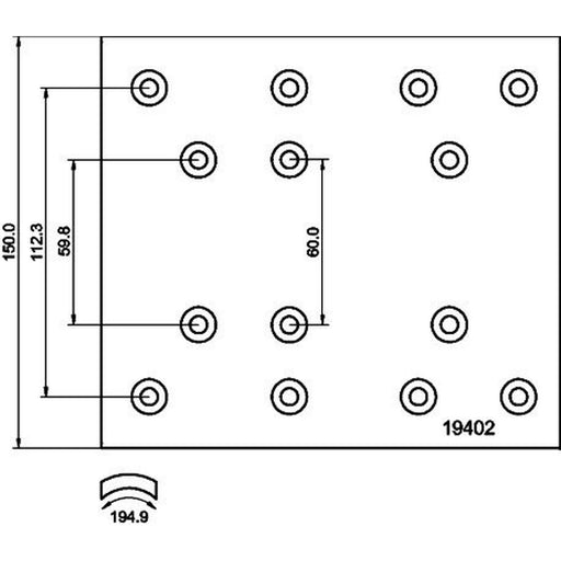DON Don Cv Brake Lining Set NN622S7100