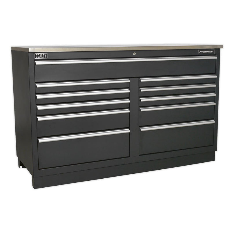 Sealey Premier Premier Storage System with Pressed Wood Worktop 3.55m Sealey Premier - Dynamic Drive