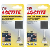2x 1 x Loctite Car Rear View Interior Mirror Glue & Aerial Bonder Adhesive AA319 Loctite - Dynamic Drive