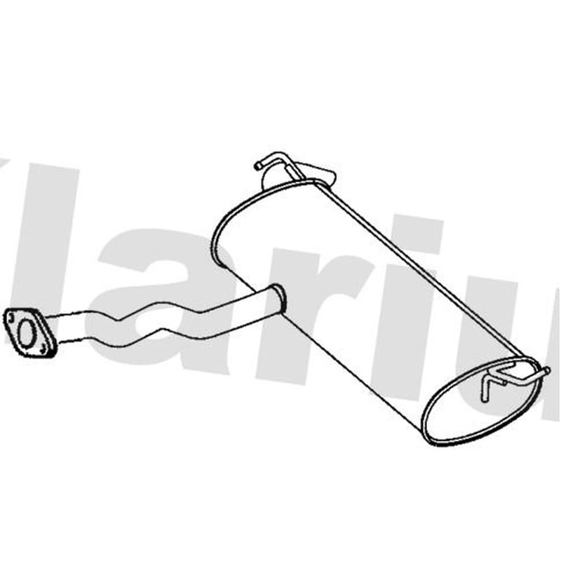 Klarius Box With Tail Pipe Rear fits Hyundai IX35 2010-2015 1.7