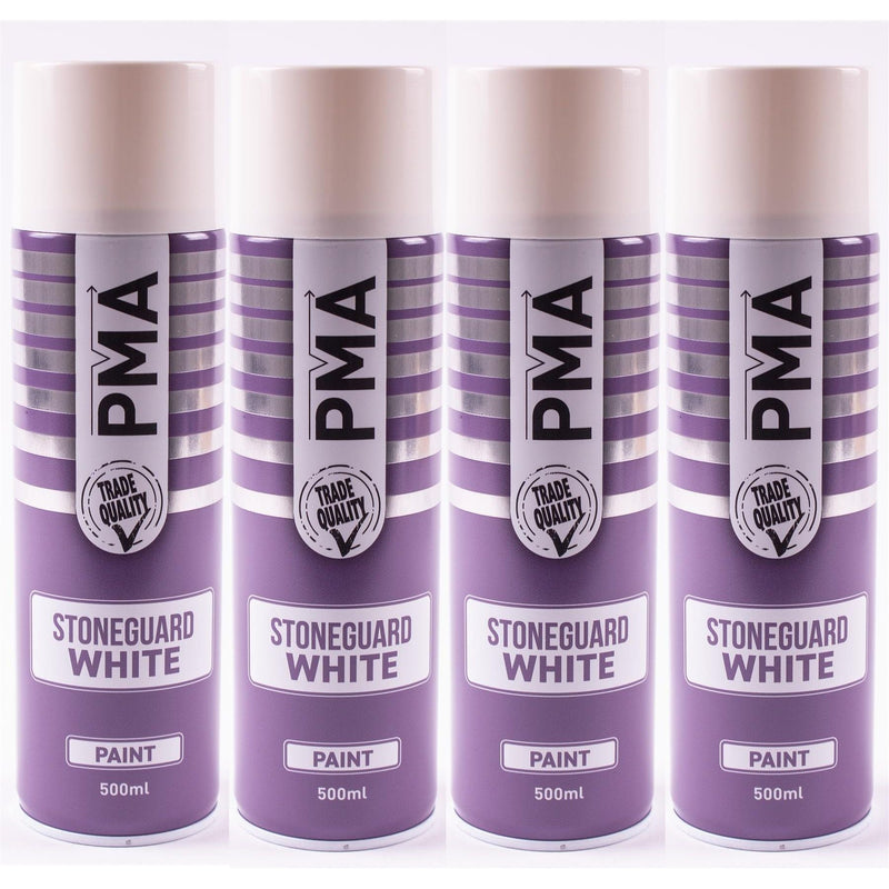 4x Stone Guard White Aerosol Spray Autotek AT00SGW500 UNDERSEAL 500 ML AEROSOL Autotek - NN4 Online 