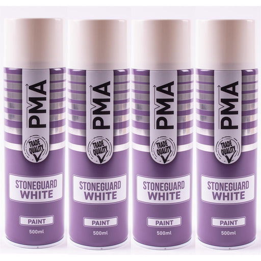 4x Stone Guard White Aerosol Spray Autotek AT00SGW500 UNDERSEAL 500 ML AEROSOL Autotek - Dynamic Drive