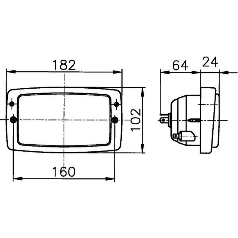 Hella Headlight Headlamp T4W Right