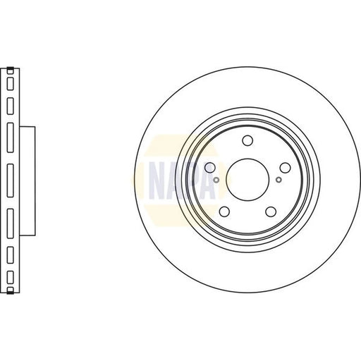 NAPA 2 x Vented Brake Discs fits Lexus Rx 2009-2015