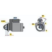 Bosch Starter Motor 12V 0.7kW 9 Teeth