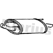 Klarius Box With Tail Pipe Rear fits Ford Courier Box Body/Mpv 1996-2002 1.4 1.8