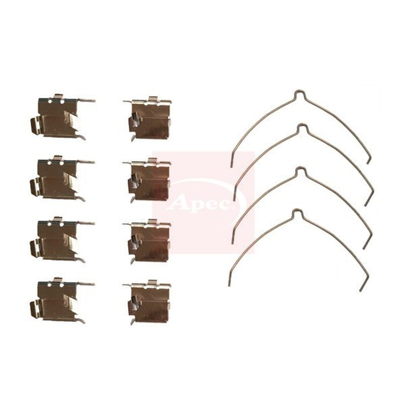 Apec Brake Pad Accessory Fitting Kit Front fits Toyota Avensis 1999-2003