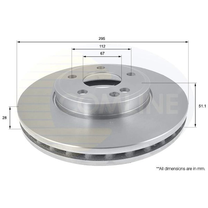 Comline Front & Rear Brake Discs & Pads fits Mercedes-Benz B-Class Sports Tourer