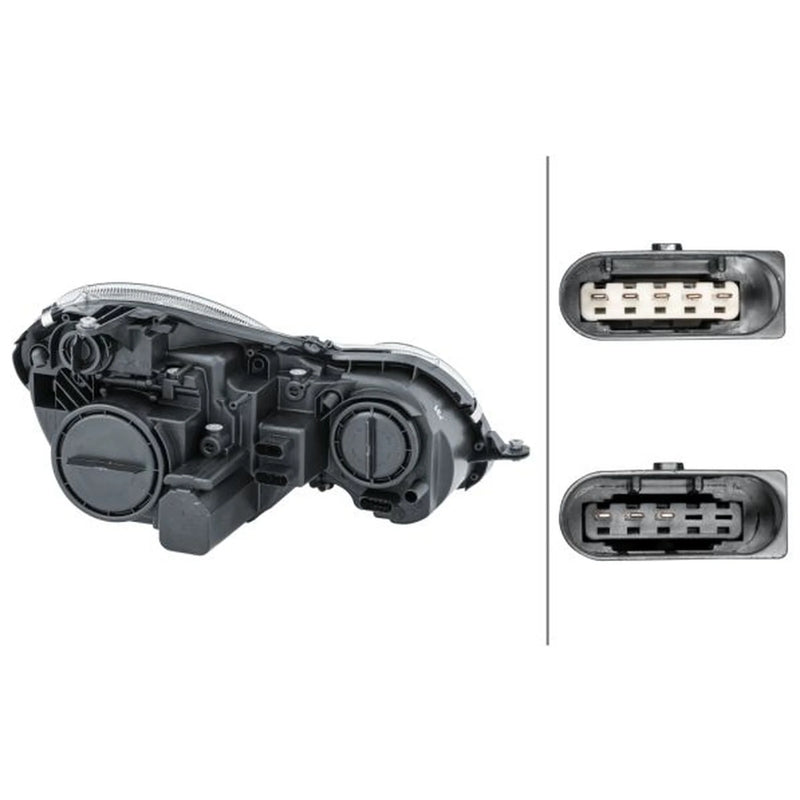 Hella Headlight Headlamp PY21W Left fits Mercedes-Benz E-Class 2002-2008