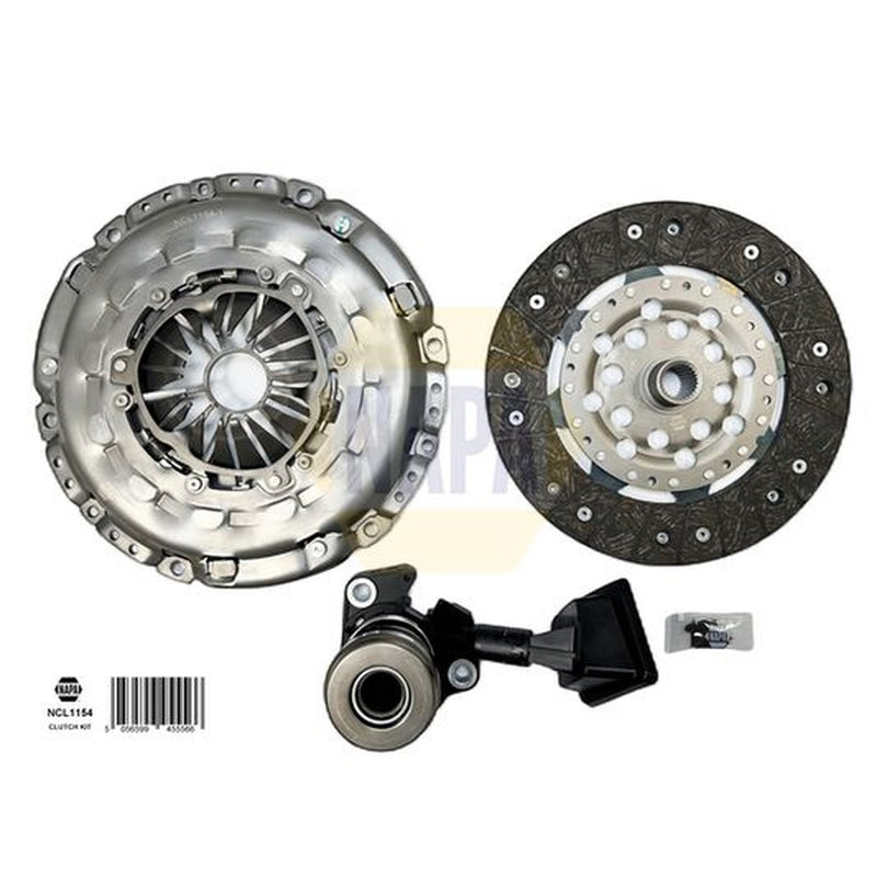 NAPA Clutch Kit Set 3pc fits Citroën C3 II 2009-2016 1.6