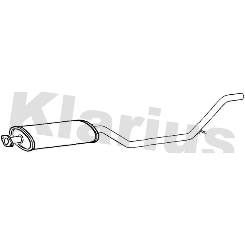 Klarius Box With Tail Pipe Rear fits Opel Insignia A 2008-2017 1.6 2.0