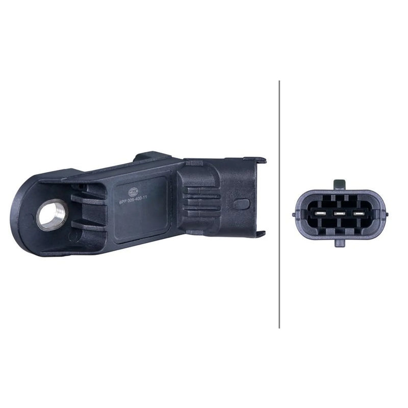 Hella Turbo Boost Pressure Sensor Left fits Abarth 500 / 595 / 695 2008 on 1.4