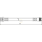 NAPA Brake Hydraulic Hose Line Rear fits Renault Espace 2002-2015