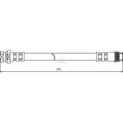 NAPA Brake Hydraulic Hose Line inner NBH1371