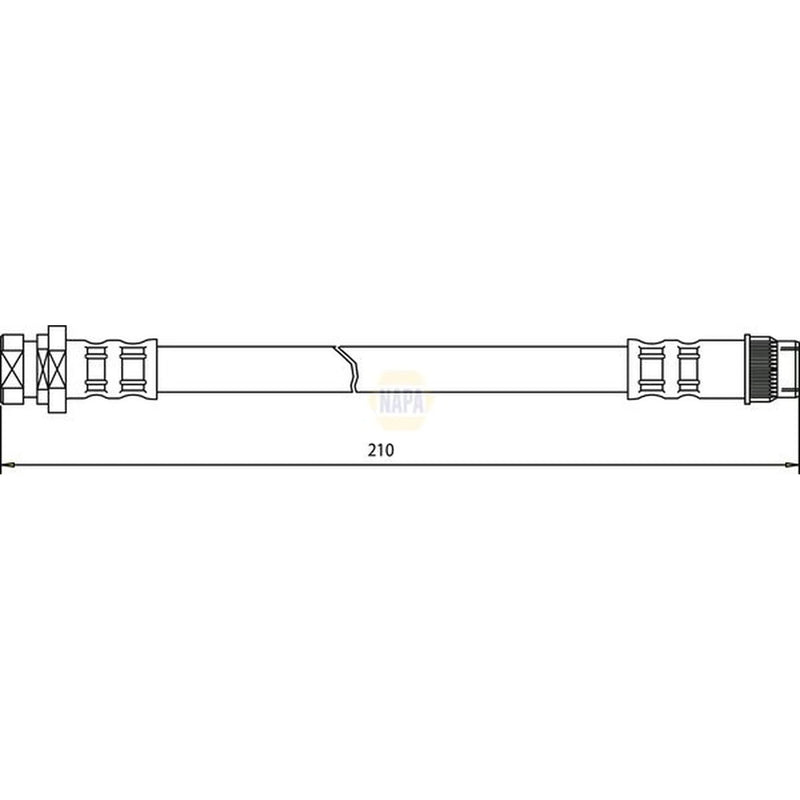 NAPA Brake Hydraulic Hose Line inner NBH1371