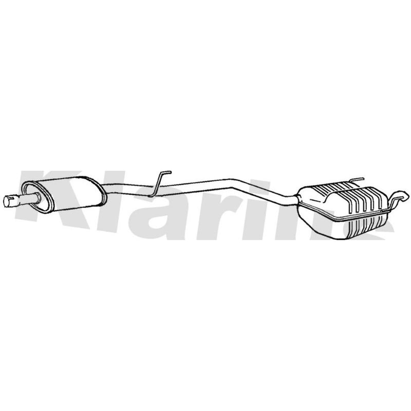 Klarius Box With Tail Pipe Rear fits Mercedes-Benz C-Class 1993-2000 202.018