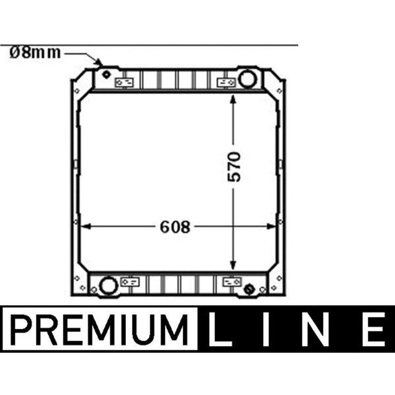 Mahle Engine Radiator fits Iveco Eurocargo I-Iii 1991-2015