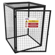 Sealey Safety Cage 4 x 47kg Gas Cylinders GCSC447 Sealey - Dynamic Drive
