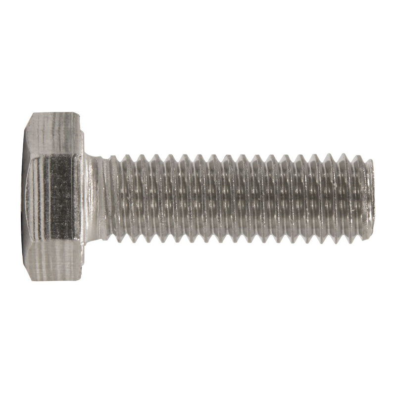 Sealey Stainless Steel Hex Head Set Screw DIN 933 - M8 X 25 A2 - Pack of 50 Sealey - Dynamic Drive