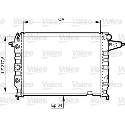 Valeo Engine Radiator 730395