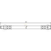 NAPA Brake Hydraulic Hose Line Front fits Mercedes-Benz C-Class 1993-2014