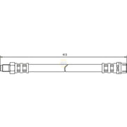 NAPA Brake Hydraulic Hose Line Front NBH1071