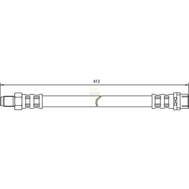 NAPA Brake Hydraulic Hose Line Front NBH1071