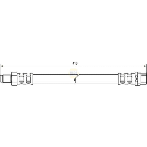 NAPA Brake Hydraulic Hose Line Front NBH1071