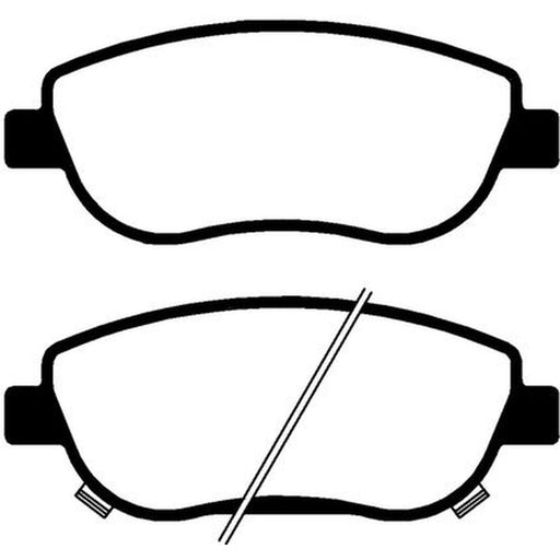 Abtex Front Brake Pad Set fits Toyota Avensis 2008-2018 2.0 2.2