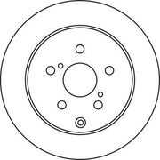 Abtex Rear Brake Solid Discs & Pads fits Toyota Corolla Verso 2004-2009