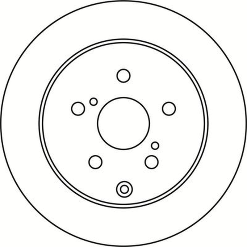 Abtex 2 x Solid Brake Discs fits Toyota Corolla Verso 2004-2009 1.6 1.8 2.0 2.2