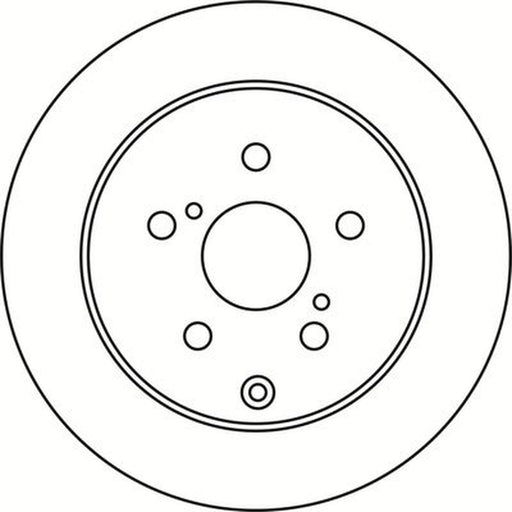 Abtex 2 x Solid Brake Discs fits Toyota Corolla Verso 2004-2009 1.6 1.8 2.0 2.2