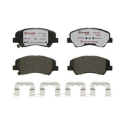 Brembo 4 x Front Brake Pad Set fits Hyundai Accent IV 2010-2018 1.4 1.6