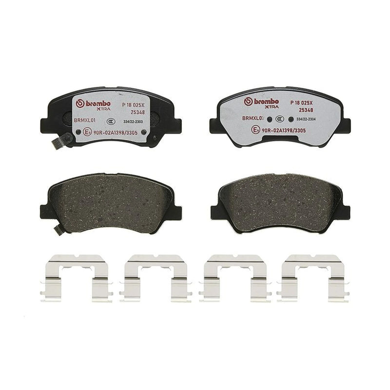 Brembo 4 x Front Brake Pad Set fits Hyundai Accent IV 2010-2018 1.4 1.6