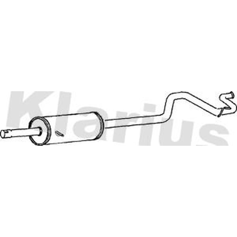 Klarius Box With Tail Pipe Rear fits Ford Transit 1994-2000 2.5